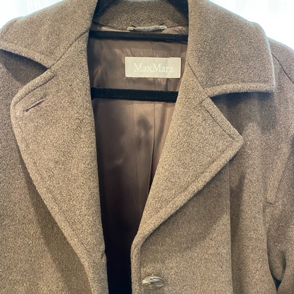 Max Mara brown wool 3/4 length 100% wool coat - Picture 3 of 13